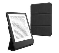 kwmobile Cover per Amazon Kindle Paperwhite (2024)/Colorsoft Cover - Custodia eBook Reader Verticale - Case eReader in Pelle PU - Chiusura Magnetica - Nero