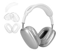 kwmobile Cover per Apple AirPods Max/AirPods Max 2 - Set 3 in 1 Protezione Cuffie e Archetto - Antigraffio per Cuscinetti Auricolari - Gusci Protettivi Padiglioni - trasparente