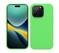 kwmobile Cover per Apple iPhone 14 Pro Custodia - Back Case per Caricatore Wireless - Antiurto e Flessibile in Silicone TPU - verde lime