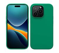 kwmobile Cover per Apple iPhone 14 Pro Custodia - Back Case per Caricatore Wireless - Antiurto e Flessibile in Silicone TPU - verde smeraldo