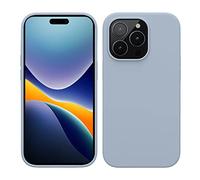 kwmobile Cover per Apple iPhone 14 Pro Custodia - Back Case per Caricatore Wireless - Antiurto e Flessibile in Silicone TPU - blu chiaro matt