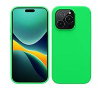 kwmobile Cover per Apple iPhone 14 Pro Custodia - Back Case per Caricatore Wireless - Antiurto e Flessibile in Silicone TPU - verde fluorescente