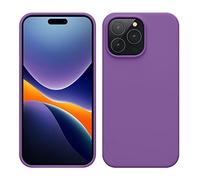 kwmobile Cover per Apple iPhone 14 Pro Max Custodia - Back Case per Caricatore Wireless - Antiurto e Flessibile in Silicone TPU - viola ametista