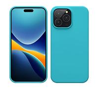 kwmobile Cover per Apple iPhone 14 Pro Max Custodia - Back Case per Caricatore Wireless - Antiurto e Flessibile in Silicone TPU - ghiaccio freddo