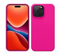 kwmobile Cover per Apple iPhone 14 Pro Max Custodia - Back Case per Caricatore Wireless - Antiurto e Flessibile in Silicone TPU - rosa shocking