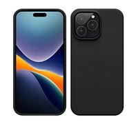 kwmobile Cover per Apple iPhone 14 Pro Max Custodia - Back Case per Caricatore Wireless - Antiurto e Flessibile in Silicone TPU - nero