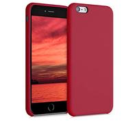 kwmobile Cover per Apple iPhone 6 Plus / 6S Plus Custodia - Back Case per Smartphone in Silicone TPU - Protezione Gommata - rosso classico