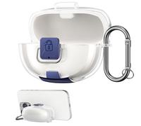 kwmobile Cover per Bose Ultra Open Earbuds Trasparente - Custodia per Bose Ultra Open Earbuds Trasparente - Cover con Supporto Smartphone - trasparente