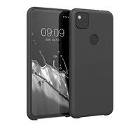 kwmobile Cover per Google Pixel 4a Custodia - Back Case per Smartphone in Silicone TPU - Protezione Gommata - nero matt