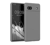 kwmobile Cover per Google Pixel 6a Custodia - Back Case per Smartphone in Silicone TPU - Protezione Gommata - stone dust