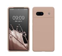 kwmobile Cover per Google Pixel 7a Custodia - Back Case per Smartphone in Silicone TPU - Protezione Gommata - rosa antico matt