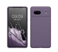 kwmobile Cover per Google Pixel 7a Custodia - Back Case per Smartphone in Silicone TPU - Protezione Gommata - Iris pallido