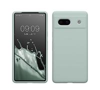 kwmobile Cover per Google Pixel 7a Custodia - Back Case per Smartphone in Silicone TPU - Protezione Gommata - menta freddo