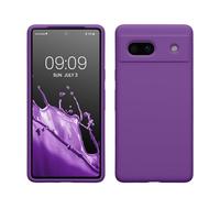 kwmobile Cover per Google Pixel 7a Custodia - Back Case per Smartphone in Silicone TPU - Protezione Gommata - viola ametista