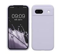 kwmobile Cover per Google Pixel 8a Custodia - Back Case per Smartphone in Silicone TPU - Protezione Gommata - lavanda pastello