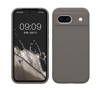 kwmobile Cover per Google Pixel 8a Custodia - Back Case per Smartphone in Silicone TPU - Protezione Gommata - stone dust