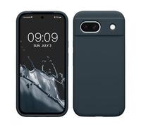 kwmobile Cover per Google Pixel 8a Custodia - Back Case per Smartphone in Silicone TPU - Protezione Gommata - ardesia scuro