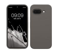 kwmobile Cover per Google Pixel 9a Custodia - Back Case per Smartphone in Silicone TPU - Protezione Gommata - stone dust