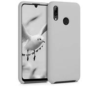 kwmobile Cover per Huawei P Smart (2019) Custodia - Back Case per Smartphone in Silicone TPU - Protezione Gommata - grigio chiaro opaco