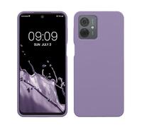 kwmobile Cover per Motorola Moto G14 Custodia - Back Case per Smartphone in Silicone TPU - Protezione Gommata - lavanda lilla