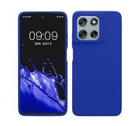 kwmobile Cover per Motorola Moto G56 5G Custodia - Back Case per Smartphone in Silicone TPU - Protezione Gommata - blu baltico