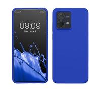 kwmobile Cover per Motorola Moto G84 5G Custodia - Back Case per Smartphone in Silicone TPU - Protezione Gommata - blu baltico