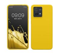 kwmobile Cover per Motorola Moto G84 5G Custodia - Back Case per Smartphone in Silicone TPU - Protezione Gommata - giallo radiante