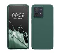 kwmobile Cover per Motorola Moto G84 5G Custodia - Back Case per Smartphone in Silicone TPU - Protezione Gommata - verde militare