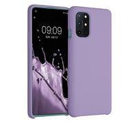 kwmobile Cover per OnePlus 8T Custodia - Back Case per Smartphone in Silicone TPU - Protezione Gommata - lavanda lilla