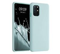 kwmobile Cover per OnePlus 8T Custodia - Back Case per Smartphone in Silicone TPU - Protezione Gommata - menta freddo