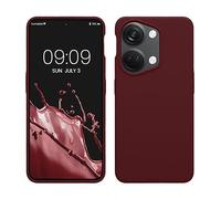 kwmobile Cover per OnePlus Nord 3 5G Custodia - Back Case per Smartphone in Silicone TPU - Protezione Gommata - rosso fulvo