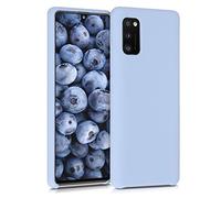 kwmobile Cover per Samsung Galaxy A41 Custodia - Back Case per Smartphone in Silicone TPU - Protezione Gommata - blu chiaro matt