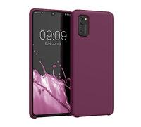 kwmobile Cover per Samsung Galaxy A41 Custodia - Back Case per Smartphone in Silicone TPU - Protezione Gommata - viola bordeaux