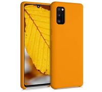 kwmobile Cover per Samsung Galaxy A41 Custodia - Back Case per Smartphone in Silicone TPU - Protezione Gommata - albicocca