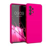 kwmobile Cover per Samsung Galaxy A52 / A52 5G / A52s 5G Custodia - Back Case per Smartphone in Silicone TPU - Protezione Gommata - rosa shocking