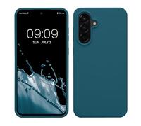 kwmobile Cover per Samsung Galaxy A56 5G Custodia - Back Case per Smartphone in Silicone TPU - Protezione Gommata - petrolio matt