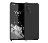 kwmobile Cover per Samsung Galaxy A71 Custodia - Back Case per Smartphone in Silicone TPU - Protezione Gommata - nero