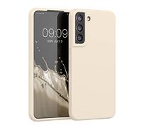 kwmobile Cover per Samsung Galaxy S22 Plus Custodia - Back Case per Smartphone in Silicone TPU - Protezione Gommata - crema matt