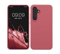 kwmobile Cover per Samsung Galaxy S24 FE Custodia - Back Case per Smartphone in Silicone TPU - Protezione Gommata - rosa scuro