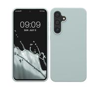 kwmobile Cover per Samsung Galaxy S24 FE Custodia - Back Case per Smartphone in Silicone TPU - Protezione Gommata - menta freddo