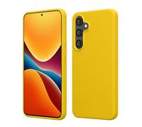 kwmobile Cover per Samsung Galaxy S24 FE Custodia - Back Case per Smartphone in Silicone TPU - Protezione Gommata - giallo radiante