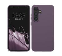 kwmobile Cover per Samsung Galaxy S24 FE Custodia - Back Case per Smartphone in Silicone TPU - Protezione Gommata - Iris pallido