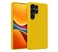 kwmobile Cover per Samsung Galaxy S25 Ultra Custodia - Back Case per Smartphone in Silicone TPU - Protezione Gommata - giallo radiante