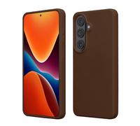 kwmobile Cover per Samsung Galaxy S26 Custodia - Back Case per Smartphone in Silicone TPU - Protezione Gommata - cioccolato fondente