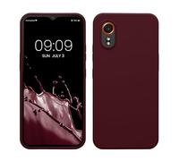 kwmobile Cover per Samsung Galaxy Xcover7 Custodia - Back Case per Smartphone in Silicone TPU - Protezione Gommata - viola bordeaux