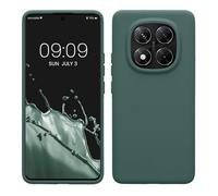 kwmobile Cover per Xiaomi Redmi Note 14 Pro 5G / Redmi Note 14 Pro+ 5G / Poco X7 Custodia - Back Case per Smartphone in Silicone TPU - Protezione Gommata - verde blu