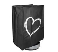 kwmobile Cover Protettiva Compatibile con Ninja CREAMi - Copertina Antipolvere Cooking Blender Cuore Bianco/Nero