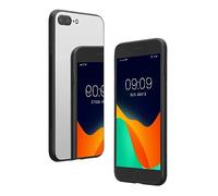 kwmobile Custodia a Specchio Compatibile con Apple iPhone 7 Plus/iPhone 8 Plus - Cover Rigida Ultra Slim con Copertura in Vetro - Mirror Case - Protezione Camera Extra