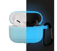 kwmobile Custodia Auricolari Compatibile con AppleAirPods Pro - Cover Fluo Protezione Cuffie Bluetooth - Copertina blu chiaro Silicone