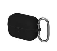 kwmobile Custodia Caricatore Compatibile con Anker Soundcore C50i - Cover Silicone nero - Rivestimento Gommato Protezione con Gancio